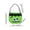 Green, variant on Halloween Fabric Candy Bag - Reusable Tricking or Treating Tote Spooky Party Gift Sack for Events Costume Parties Goodie Favors and Holiday Treats