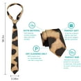 thumbnail image 6 of Cartoon Cheetah Tie&nbsp;– Cute Animal Print, Skinny Necktie for Casual & Fun Events, 6 of 6