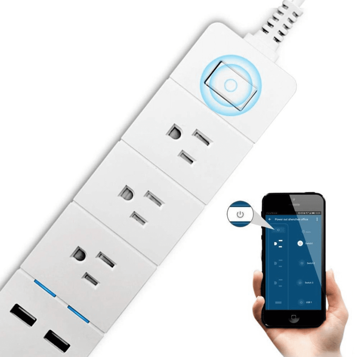 Smart Power Strip with Surge Protection