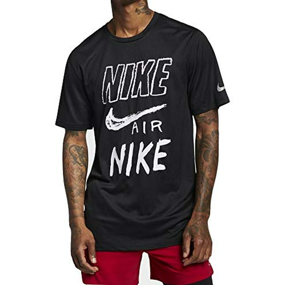 Nike - Nike Breathe Men's Running T-Shirt (Black) Size Large - Walmart ...