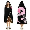 thumbnail image 3 of Kuromi Wearable Blankets Hooded Soft Hoodie Blanket Winter Warm Throw Blankets Cape 40"x50", 3 of 8