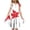 White, variant on Dresses for Girls Child Toddler Girls Canada Day Maple Leaf Flag Print Flutter Sleeve Floral Dress Robe Enfant Fille White 8 Years-9 Years