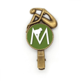 thumbnail image 1 of Mono trepando silueta, con vistas Broche broche broche broche Metal retro, 1 of 3