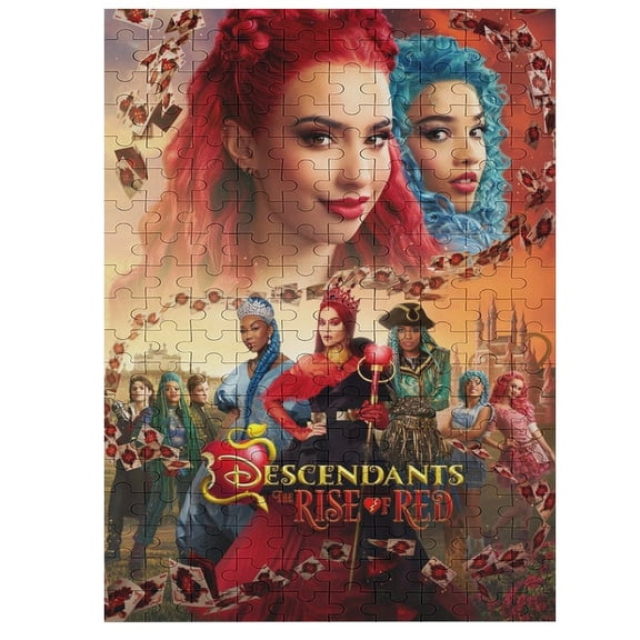 200 PCS Jigsaw Puzzle Descendants Wooden Puzzle Challenging Game Fun Artwork For Family Friends Gifts
