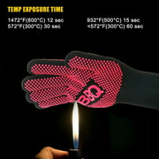 BBQ Gloves Heat Resistant Silicone Gloves Kitchen BBQ Oven Cooking Mitts