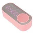 thumbnail image 2 of Reloj despertador con altavoz Bluetooth, pantalla LED de alta fidelidad, espejo, carga por micro USB, radio FM, reloj digital para leer y viajar, 2 of 12
