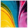 thumbnail image 2 of Safavieh Fiesta Dalach Abstract Shag Area Rug, Multi, 6'7" x 6'7" Square, 2 of 10