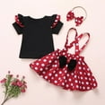 thumbnail image 2 of Gerichy Girls Dresses Baby Girl Clothes Toddler Dots Bow-knot Dress Headb 3pc Outfit Set, 2 of 6