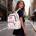 thumbnail image 3 of Yspwyqan Girls Pink Camo School Backpack, 17 Inch Laptop Backpack, Lightweight Multi-Pocket Fits 15.6 Laptop, Deer Bow Casual Purse for Primary Elementary Back to School, 3 of 7