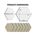 thumbnail image 2 of 12-Pack Hexagonal Acoustic Panels, 12x10x 0.4 Inches, Stylish Acoustic Walls and Offices (Light Camel C, 2 of 5