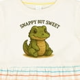 thumbnail image 4 of Inktastic Snappy but Sweet Cute Alligator Girls Baby Dress, 4 of 5