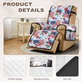 thumbnail image 5 of SCRAWLGOD 250th Anniversary Recliner Chair Slipcover American Flag Hibiscus Print Washable Non Slip Recliner Chair Cover with Pocket Anti Scratch Anti Dust Reclining Cover, 5 of 7