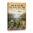 thumbnail image 4 of Beatles Lyric Canvas Wall Art – ‘The Love You Take Is Equal to the Love You Make’ – Vintage-Inspired Music Quote Print – Romantic Gift or Home Accent, 4 of 4