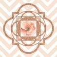 thumbnail image 3 of Lavoie, Tina 12x12 Black Modern Framed Museum Art Print Titled - Persian Rose Gold Quatrefoil, 3 of 5