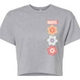 thumbnail image 3 of Marvel - Pastel Spring - Juniors Cropped Graphic T-Shirt, 3 of 5