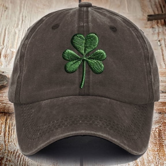 Willtoo Unisex St. Patrick's Day Shamrock Graphic Vintage Hat Casual Baseball Cap