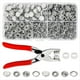 thumbnail image 1 of Broches de Perlas para Alicates de Tela, Kit de Botones A Presión de Metal para Ropa, Camisas, , Mamelucos, Juego de 120, 1 of 5