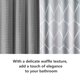 thumbnail image 5 of Cortina de ducha de tela Gardenne, elegante cortina de ducha impermeable para baño., 5 of 8