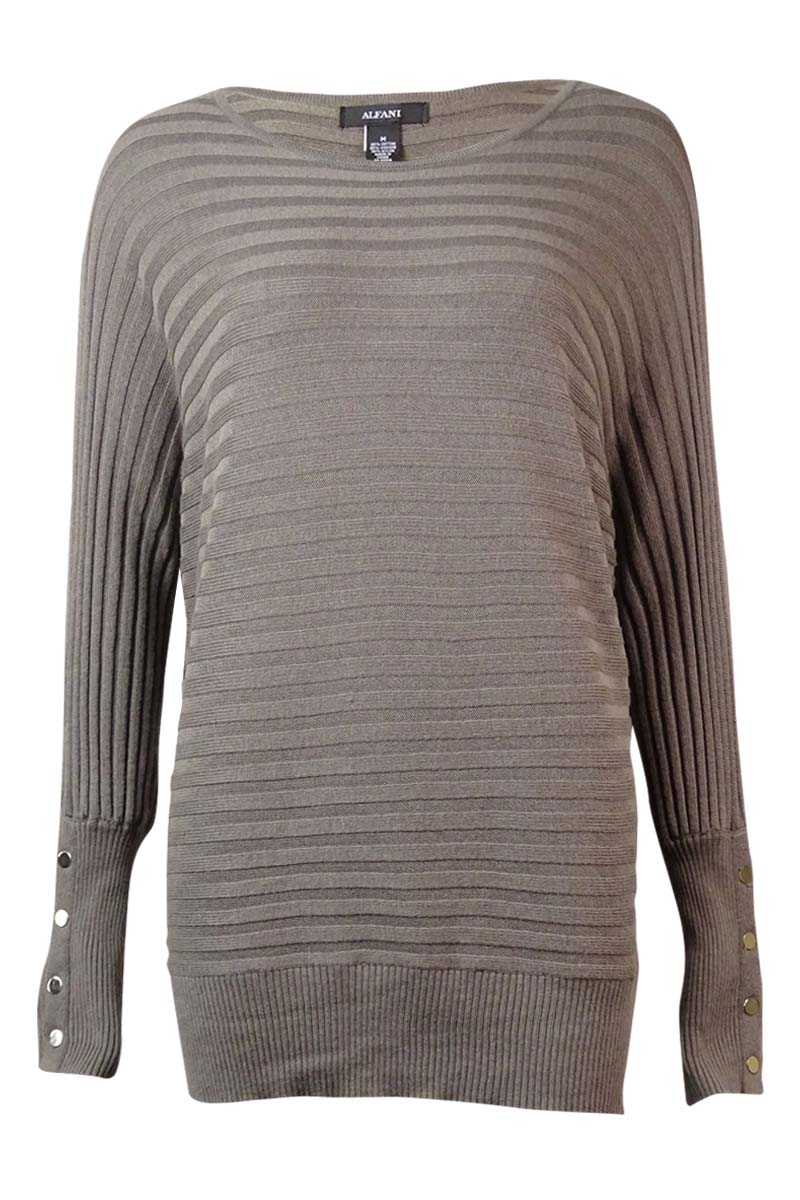 Alfani Dolman-Sleeve Ribbed Sweater 