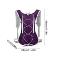 thumbnail image 2 of CxhicLuv Outdoor Cycling Backpack 11.4×3.9×14.2 Inch Nylon, Breathable, 2L Water Bag Compatible Running Pack – Ideal for Hiking, Marathons, Perfect for Cyclists, Purple, 2 of 6