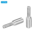 thumbnail image 3 of Uxcell M3x0.5 to M5x0.8 Double End Threaded Stud Screw Bolt 304 Stainless Steel Rod Reducer Adapter 20mm Long 10pcs, 3 of 5