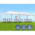 10'x30' Party Tent Canopy With 8 Side Walls - Heavy Duty Wedding Pavilion Gazebo