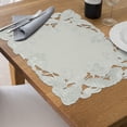 thumbnail image 3 of Placemats Set of 6 for Dining Table, Light Gray Table Linen, 14x20 inches Rectangle - The Corda Collection - Home Decor, 3 of 8