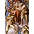 thumbnail image 2 of Michelangelo 14x18 Gold Ornate Wood Framed with Double Matting Museum Art Print Titled - Detail From The Last Judgement 25, 2 of 4