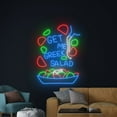 thumbnail image 3 of Handmadetneonsign Get Me Greek Salad Neon Sign, Salad Food Neon Led Art Decor, Food Store Wall Decor, 3 of 5