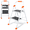 White,Orange, variant on 2 Step Ladder, Folding Step Stool with Orange Cushioned Handle, White Sturdy Step Ladder with Wide Anti-Slip Pedal, 900 lbs Capacity Heavy Duty Step Stool with Safety Lock for Kitchen, Home & Garage