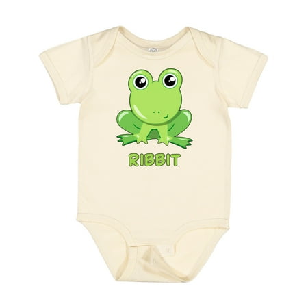 

Inktastic Ribbit Cute Green Frog Gift Baby Boy or Baby Girl Bodysuit
