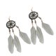thumbnail image 1 of Qarigey Pendientes bohemios Colgantes largos Pendientes colgantes de gota 1 par Joyas colgantes Regalo de cumpleaños para mujeres Niñas Gris Type3 NO3, 1 of 6