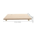 thumbnail image 2 of Homoyoyo Ceramic Clay Wedging Board with Wood Base, Khaki Drying Board for Pottery Sculpting and Craft Accessories, 1 Set, 2 of 7