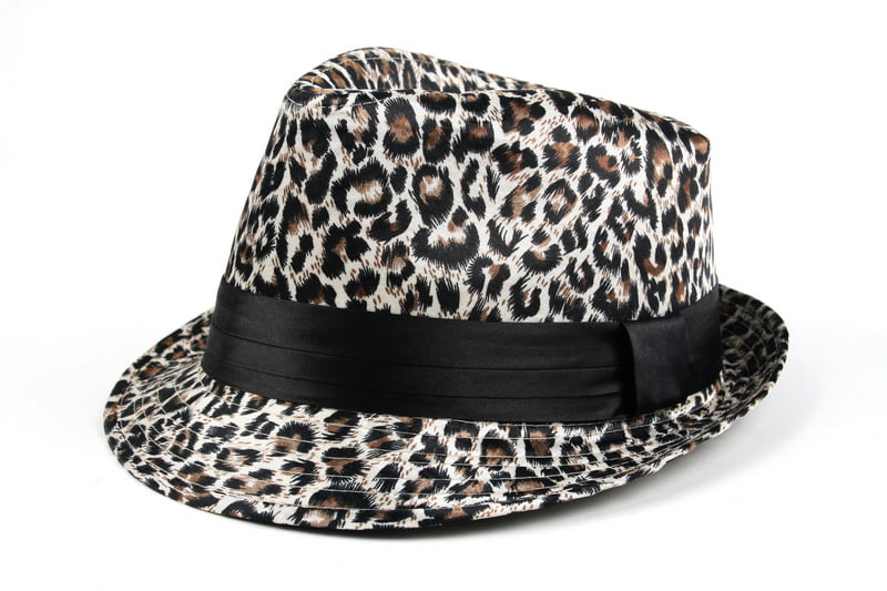 Women Fashion Leopard Print Fedora Hat 504HF (Beige) - Walmart.com