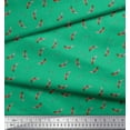thumbnail image 2 of Soimoi Green Rayon Fabric Print Fabric by the Yard 42 Inch Wide, 2 of 3