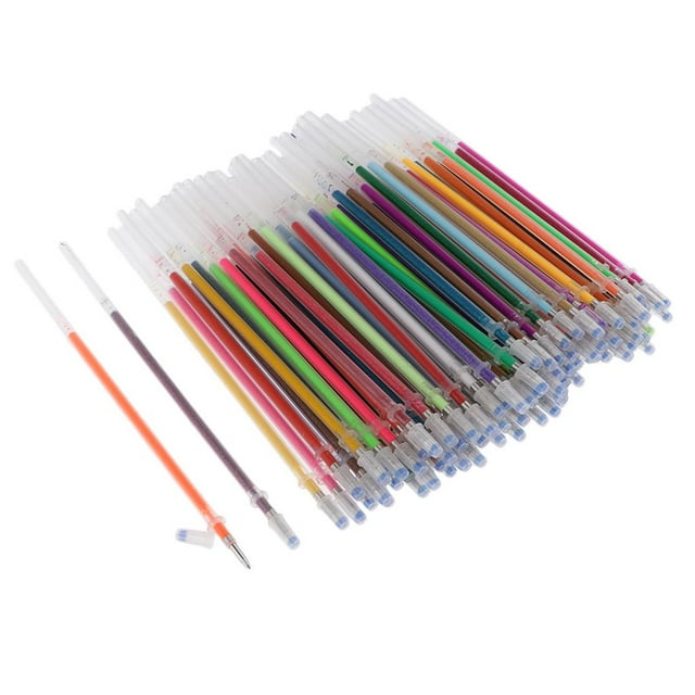 jifeng 84PC Gel Pen Refill Office School Cartridge Highlighting Markers Replacement 84 Pieces