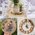 thumbnail image 3 of Los círculos de madera y los círculos de madera de corteza se utilizan para manualidades, mientras que las piezas de árbol se utilizan para manualidades de bricolaje, decoraciones de bodas r, 3 of 5
