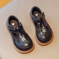 thumbnail image 3 of Mepaouo Toddler Little Girl Mary Jane Dress Shoes Ballet Flats Party School Princess Flower Shoes Black, 3 of 7