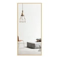thumbnail image 4 of Full Length Floor Mirror Wall Mounted Rectangle Gold 71"x34", 4 of 8