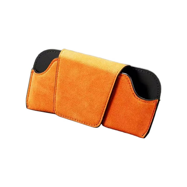 Soportes para gafas de sol para visera de coche, soporte para gafas, clip para visera de coche Naranja