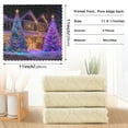 thumbnail image 3 of 6PCS Dish Towels and Dish Cloths Reuseable Dishcloths Sets for Washing Dishes, Cooking, Baking Size 11" x 11" Christmas Trees with Lights, 3 of 9