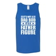 thumbnail image 2 of Wild Bobby, It's Not a Dad Bod, It's a Father Figure Funny Gift Dad, Papa Father's Day, Men Graphic Tank Top, Royal, 3XL, 2 of 3