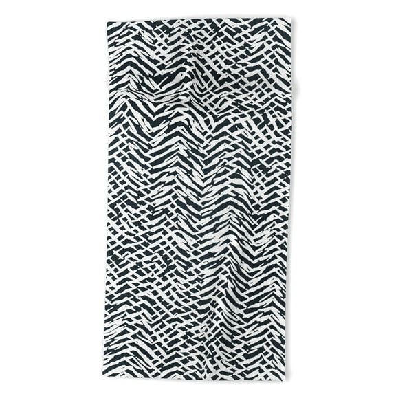 Society6 Ninola Design Japandi Texture Marks Beach Towel