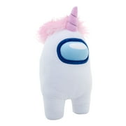 Among Us Official- 12-Inch Super-Soft Squishy Plush - White with Unicorn Hat