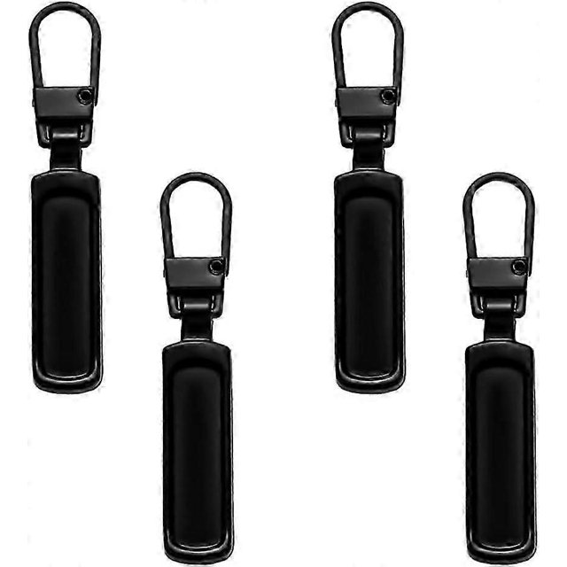 Zip Zipper, 10pcs Replacement Parts Zip Zipper, Metal Zipper Pull, Removable Metal Zipper Pull, Zip Replacement, for Purse, Dresses, Jeans, Suitcase