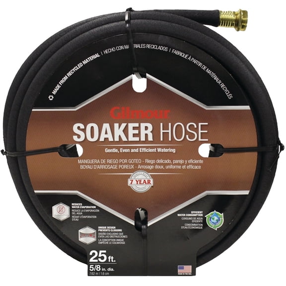 SOAKER HOSE 5/8""X25' BLK (Pack of 1)