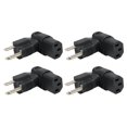 thumbnail image 4 of 5-15P To IEC320 C13 Converter Connector, Male To Female 4pcs Universal PDU Extension Power Plug Adapter 90 Degree  For Laptop Power Adapters, 4 of 7