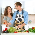 thumbnail image 6 of Beautiful Leopard Skin Heart 5 Pcs Kitchen Set Heat Resistant Oven Mitts and Non-Slip Pot Holders with Adjustable Cooking Apron, 6 of 6