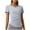 Blue, variant on AherBiu Workout Tops for Women Lightweight Quick-Dry Short Sleeve Slim Fitted Athletic T Shirts Activewear Tees