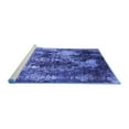 thumbnail image 2 of Ahgly Company Machine Washable Indoor Rectangle Oriental Blue Industrial Area Rugs, 7' x 10', 2 of 4